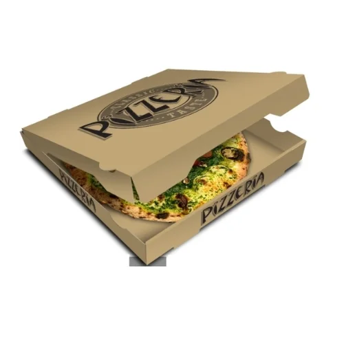 3 Brown Pizza Boxes - Image 3