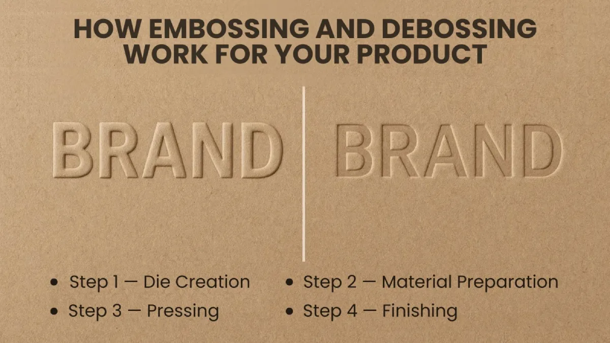 How Embossing and Debossing Work