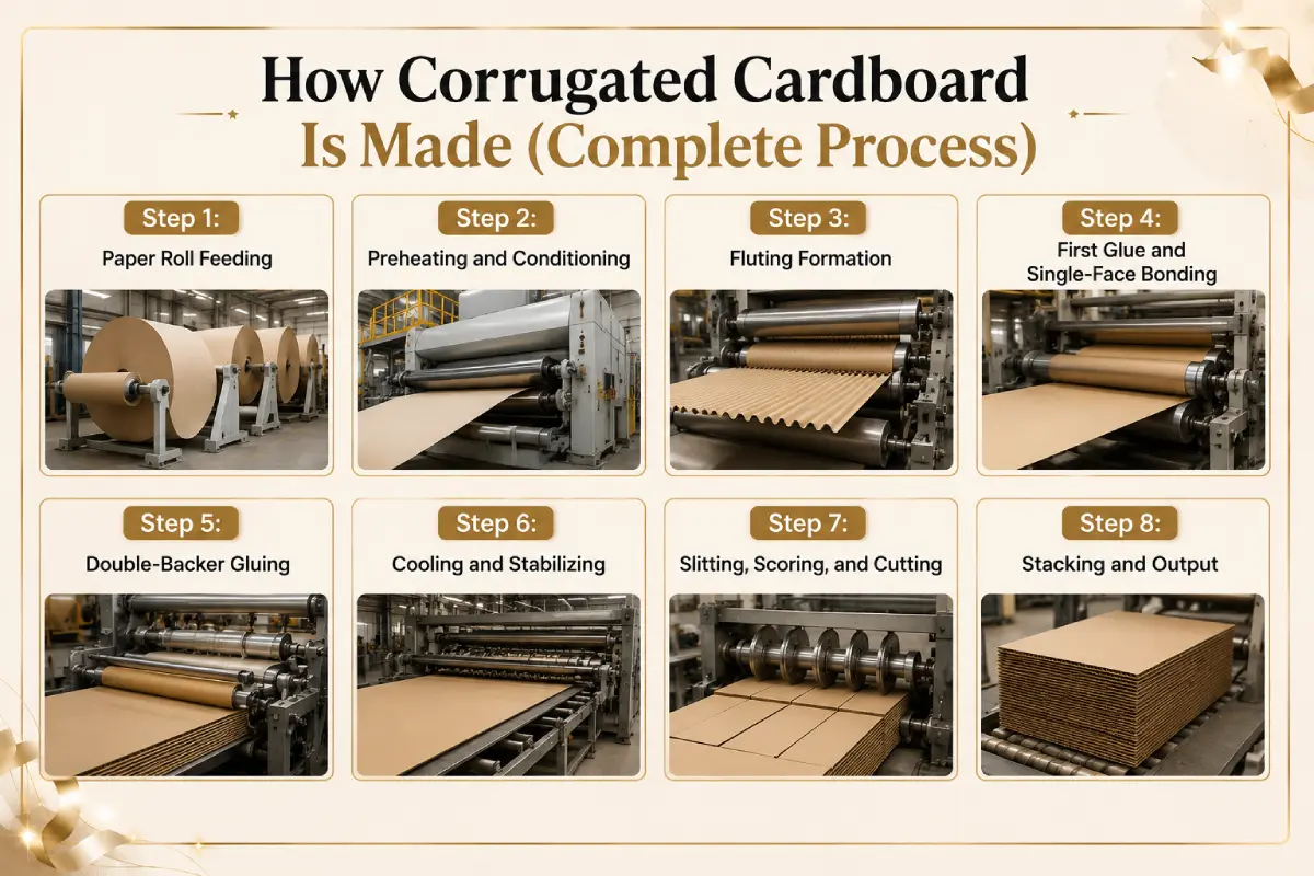 How Corrugated Cardboard Is Made
