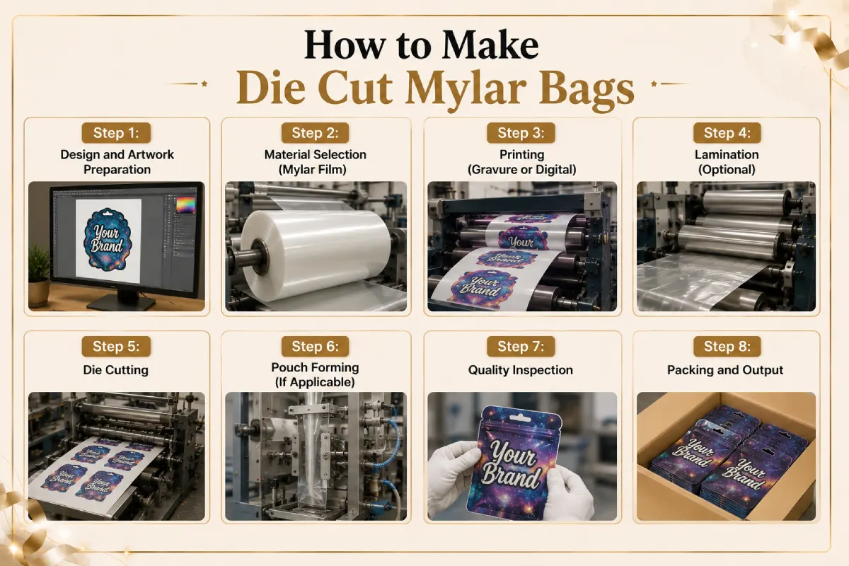 How to Make Die Cut Mylar Bags