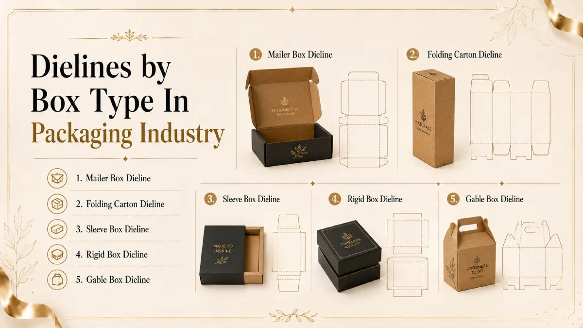 Dielines by Box Type In Packaging Industry