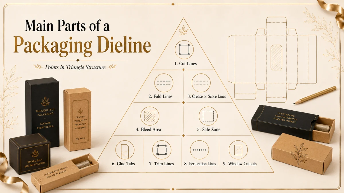 Main Parts of Packaging Dieline