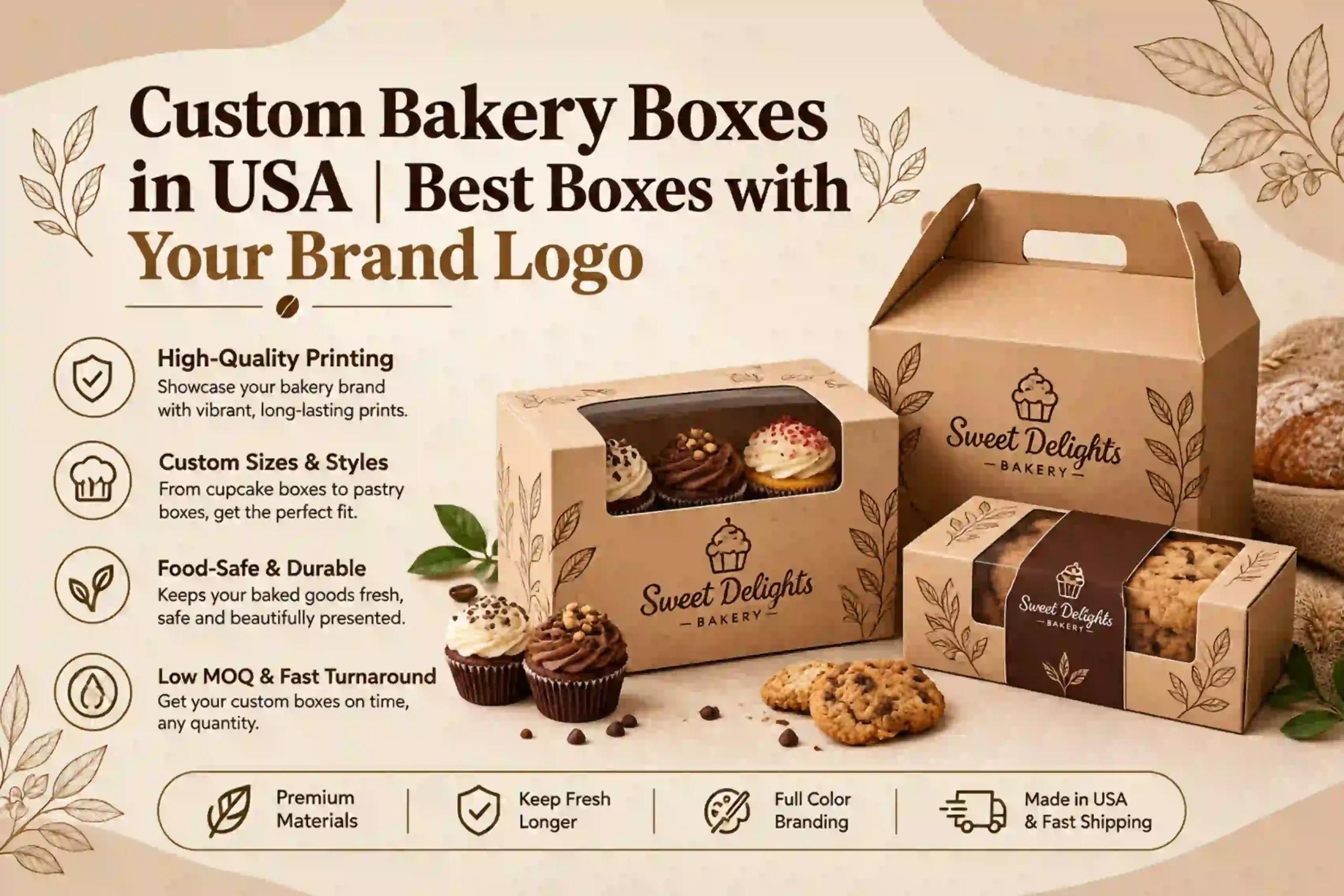 Custom Bakery Boxes in USA
